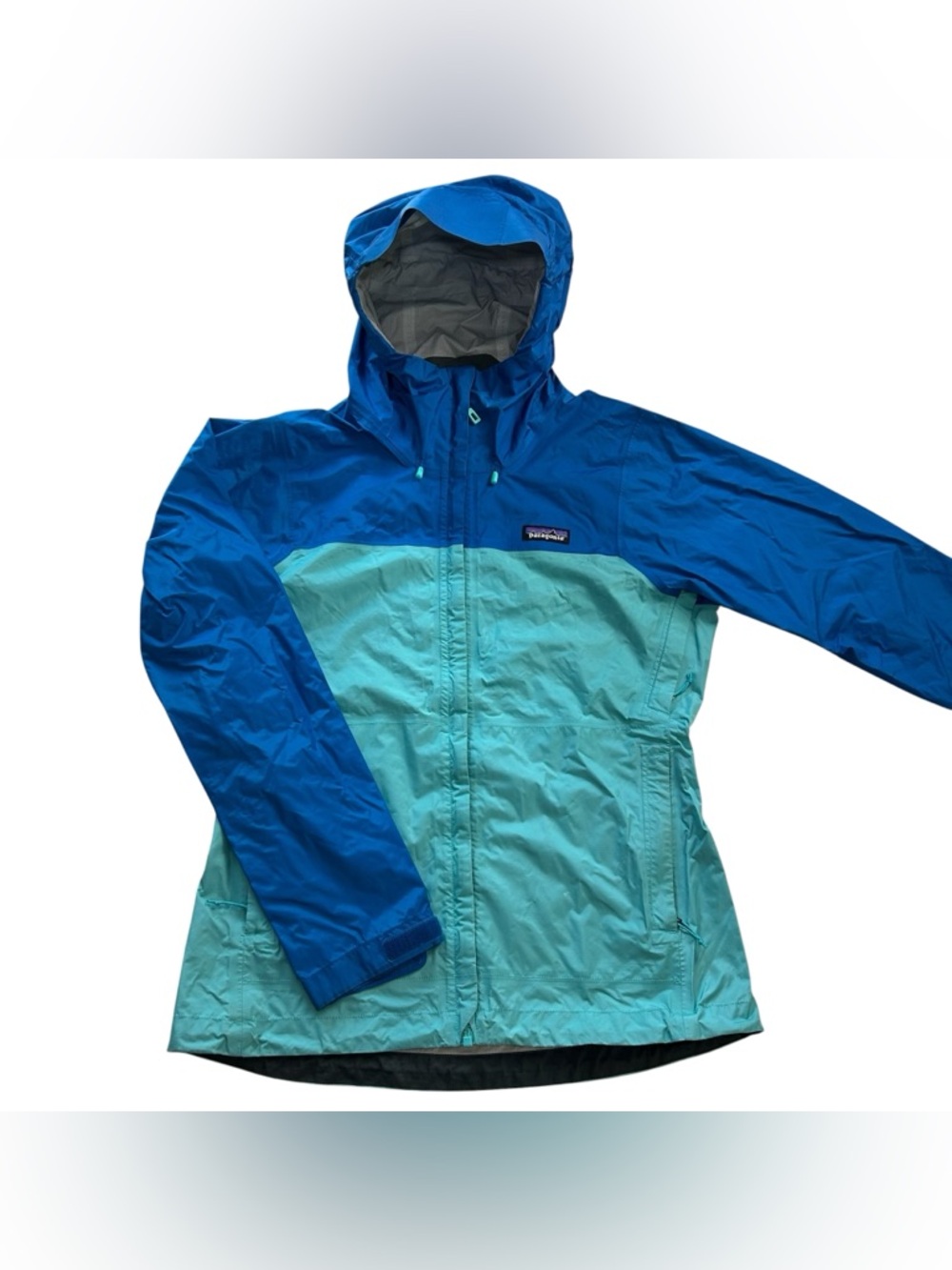 Patagonia Torrentshell h2no Full Zip Rain Jacket #83807 Blue Two-Tone Women’s S